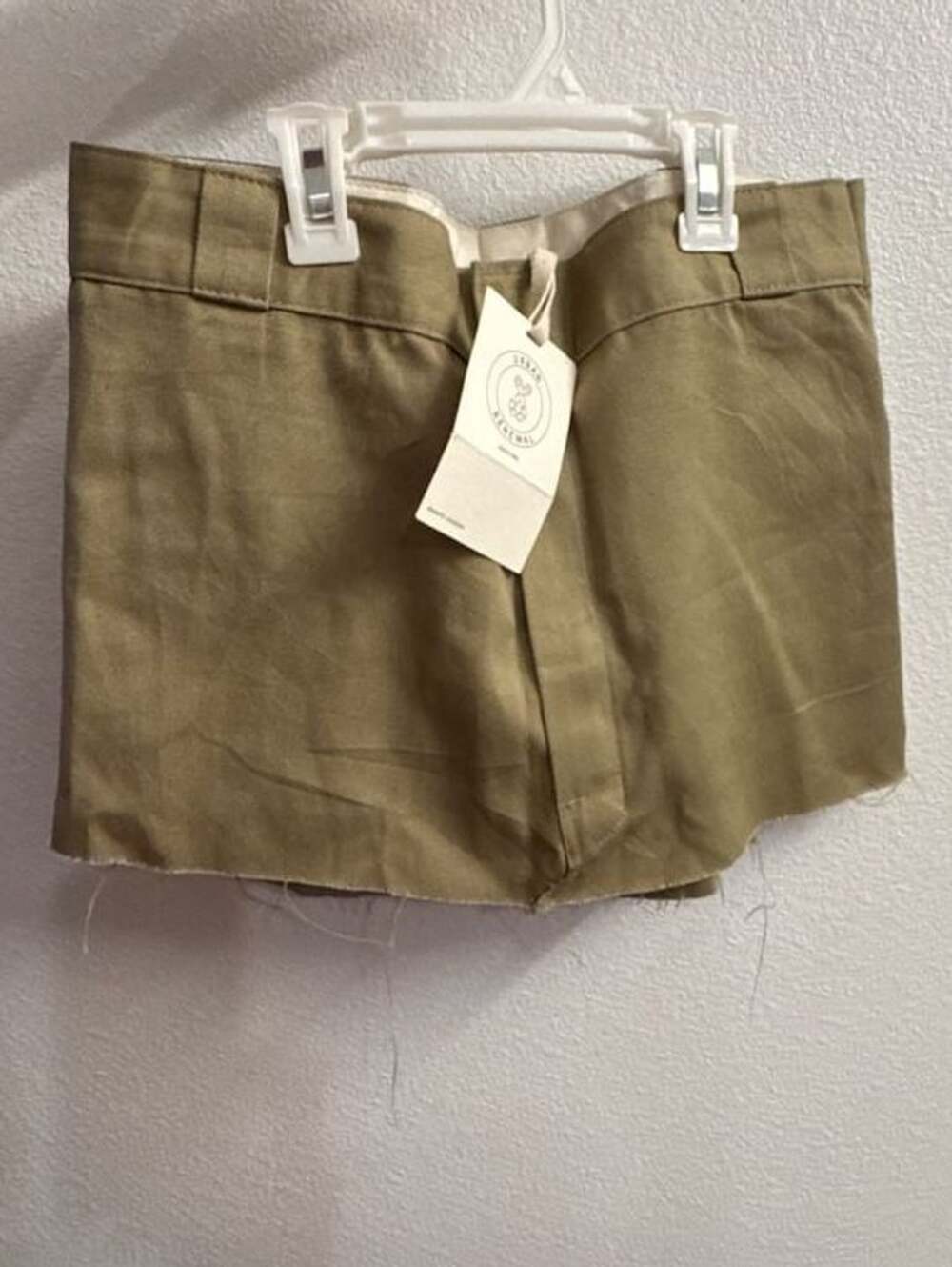 Urban Renewal Raw Hem Twill Shorts